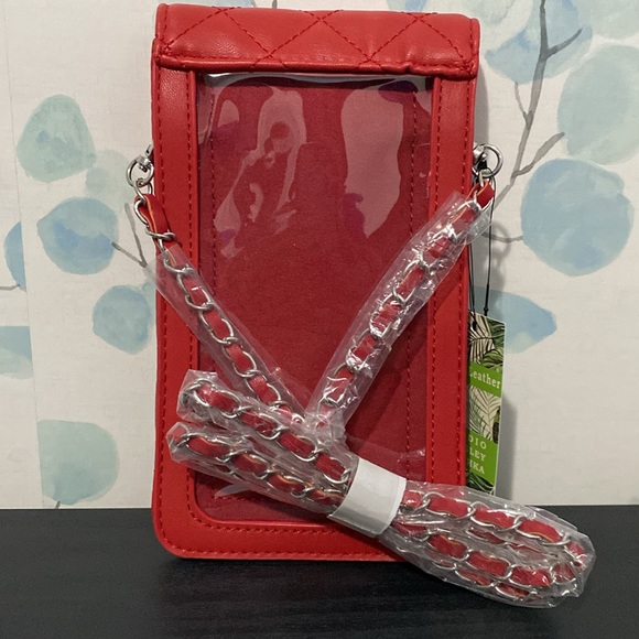 Badgley Mischka Crossbody Phone Case with Diamond Quilting and Studs - Picture 3 of 5